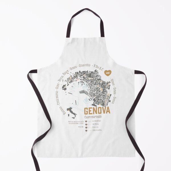 Item preview, Genova Vintage Map Italian Style designed and sold by waldraws.