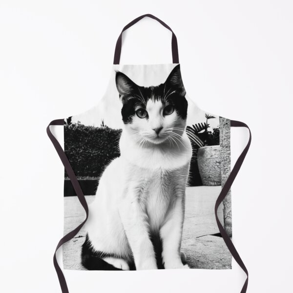 Item preview, Animals - Bicolor Cat in the Street, Urban Black and White Elegance designed and sold by World-Pets.