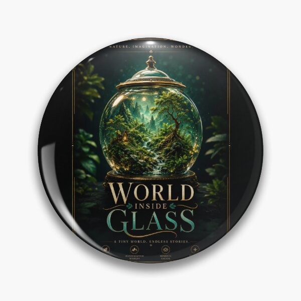 Item preview, World Inside Glass – Enchanted Terrarium Poster  designed and sold by Sketchlegacy.