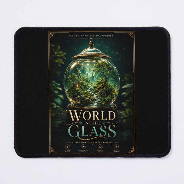 Item preview, World Inside Glass – Enchanted Terrarium Poster designed and sold by Sketchlegacy.