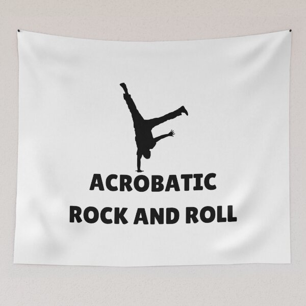 Item preview, ACROBATIC ROCK AND ROLL - BLACK designed and sold by ArtsyCity.