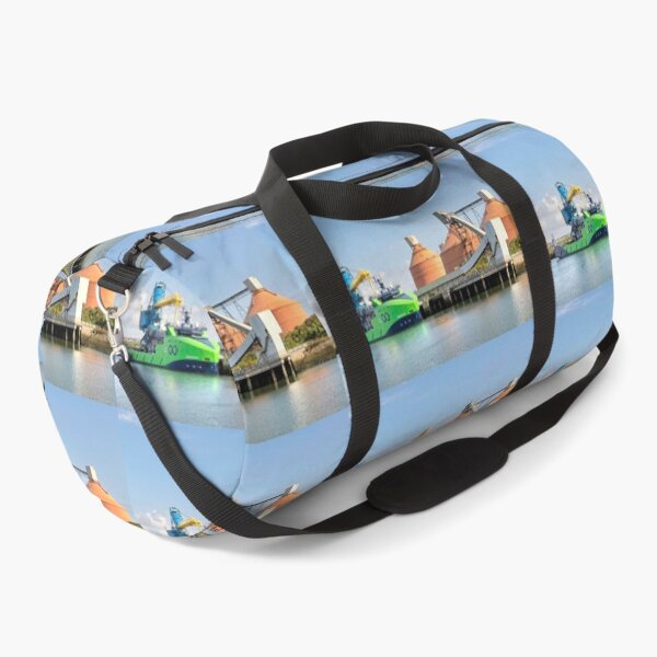 Item preview, Colourful Green Ship berthed at the Port of Blyth Silos designed and sold by Violaman.