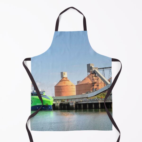 Item preview, Colourful Green Ship berthed at the Port of Blyth Silos designed and sold by Violaman.