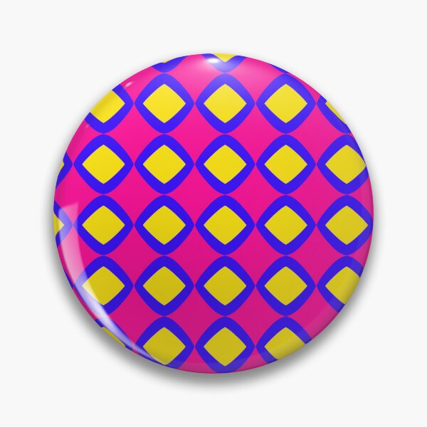 Item preview, Vibrant Neon Pink and Yellow Geometric Diamond Pattern designed and sold by VOYID ART STUDIO.