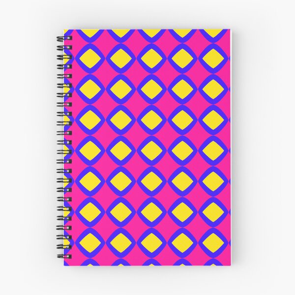 Item preview, Vibrant Neon Pink and Yellow Geometric Diamond Pattern designed and sold by VOYID ART STUDIO.
