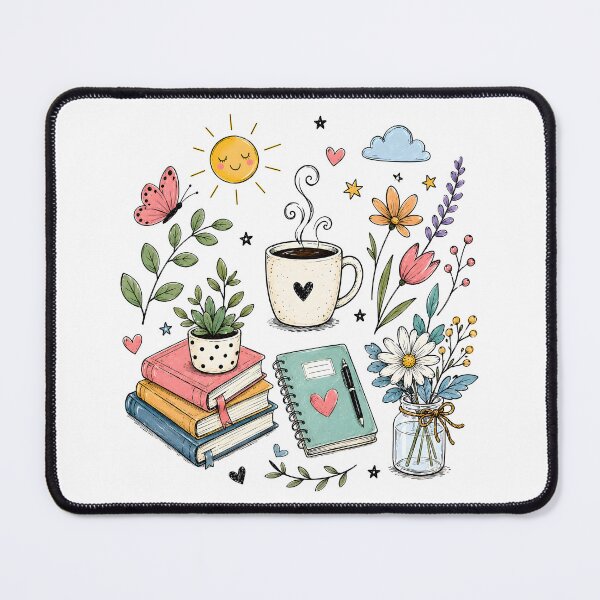 Item preview, Cute Cozy Lifestyle Doodle Illustration designed and sold by trendspatterns.