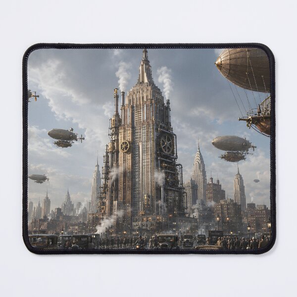 Item preview, Retro-futuristic skyline: The age of machines designed and sold by Projekt H73.
