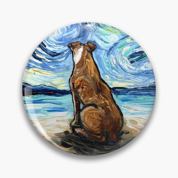 Item preview, Beach Nights - Brown Pit Bull designed and sold by AjaTrier.