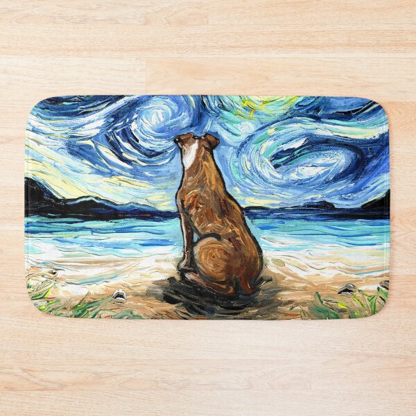 Item preview, Beach Nights - Brown Pit Bull designed and sold by AjaTrier.