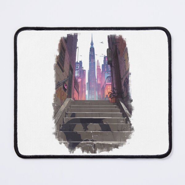 Item preview, Cyberpunk Street With No Girl Neo Tokyo Painterly Manga Art designed and sold by The Fine Print by BassAddict.