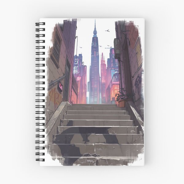 Item preview, Cyberpunk Street With No Girl Neo Tokyo Painterly Manga Art designed and sold by The Fine Print by BassAddict.
