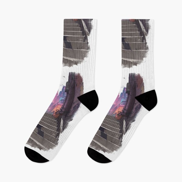 Item preview, Cyberpunk Street With No Girl Neo Tokyo Painterly Manga Art designed and sold by The Fine Print by BassAddict.