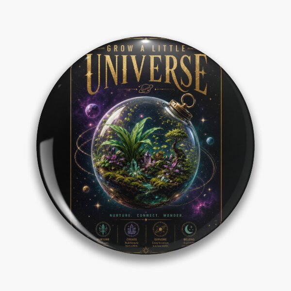 Item preview, Grow a Little Universe – Cosmic Terrarium Poster  designed and sold by Sketchlegacy.
