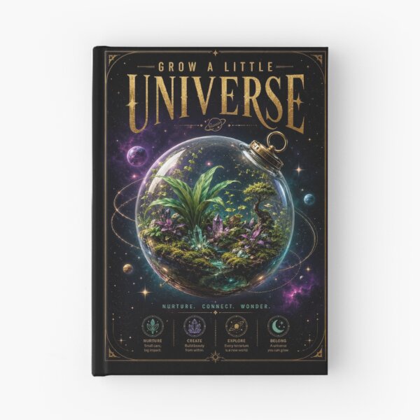 Item preview, Grow a Little Universe – Cosmic Terrarium Poster  designed and sold by Sketchlegacy.