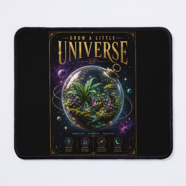 Item preview, Grow a Little Universe – Cosmic Terrarium Poster designed and sold by Sketchlegacy.