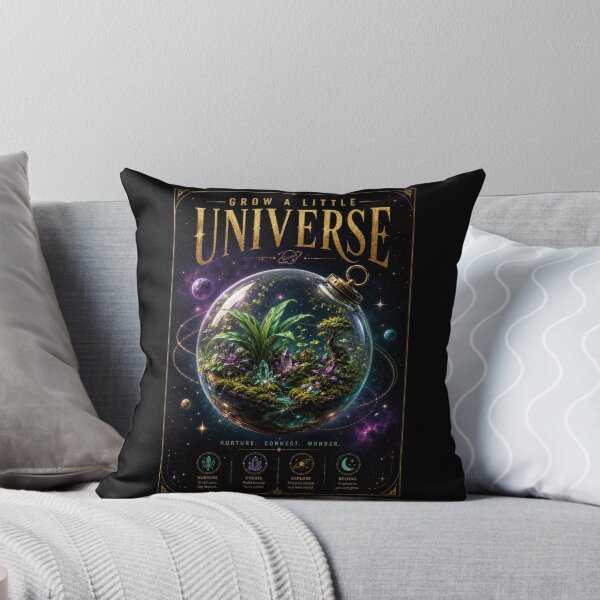 Item preview, Grow a Little Universe – Cosmic Terrarium Poster  designed and sold by Sketchlegacy.