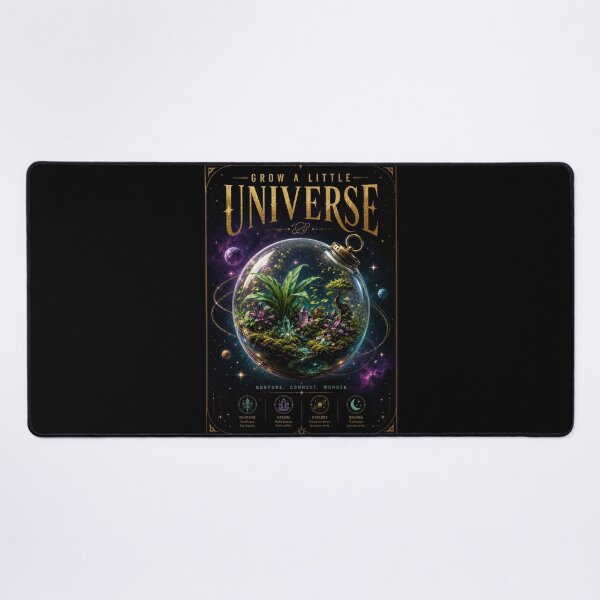 Item preview, Grow a Little Universe – Cosmic Terrarium Poster  designed and sold by Sketchlegacy.
