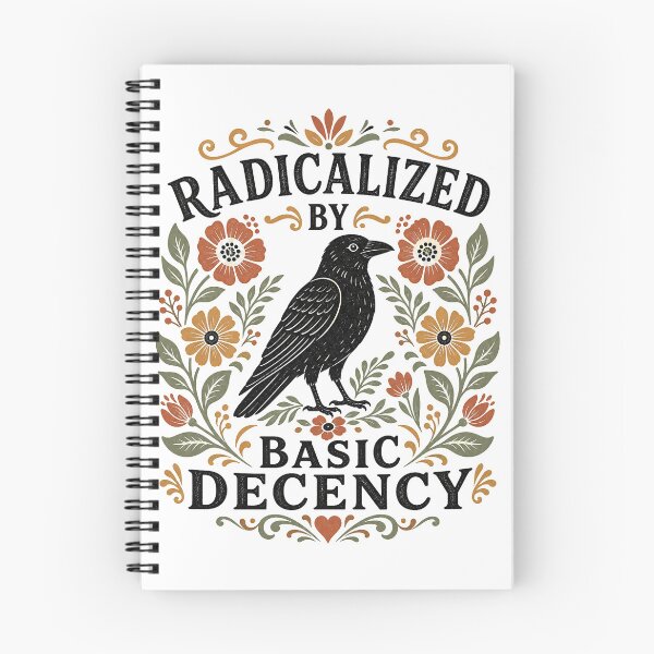 Item preview, Radicalized by Basic Decency - Vintage Crow & Cottagecore Nature designed and sold by BumbleBloom7.