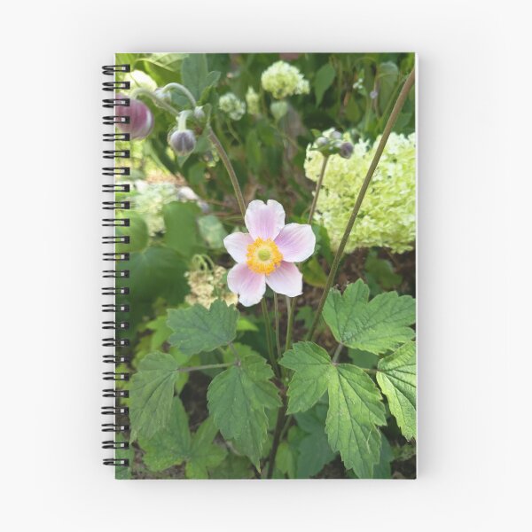 Item preview, Japanese Anemone (Anemone hupehensis) Blooming in a Lush Summer Garden designed and sold by PhuongVoArt.