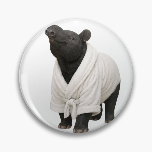 Item preview, Relaxing Bathrobe Malayan Tapir designed and sold by Sillytoe.