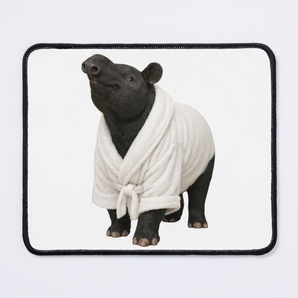 Item preview, Relaxing Bathrobe Malayan Tapir designed and sold by Sillytoe.