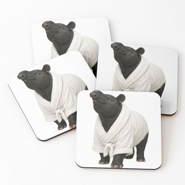 Item preview, Bata de baño relajante Tapir malayo designed and sold by Sillytoe.