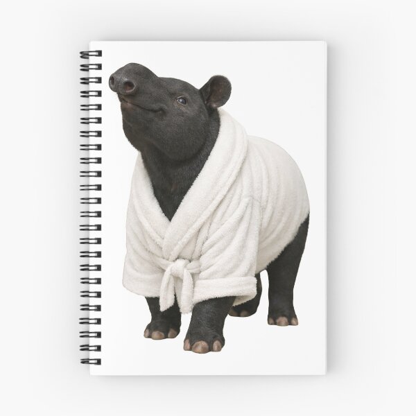 Item preview, Relaxing Bathrobe Malayan Tapir designed and sold by Sillytoe.