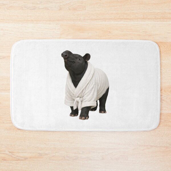 Item preview, Relaxing Bathrobe Malayan Tapir designed and sold by Sillytoe.