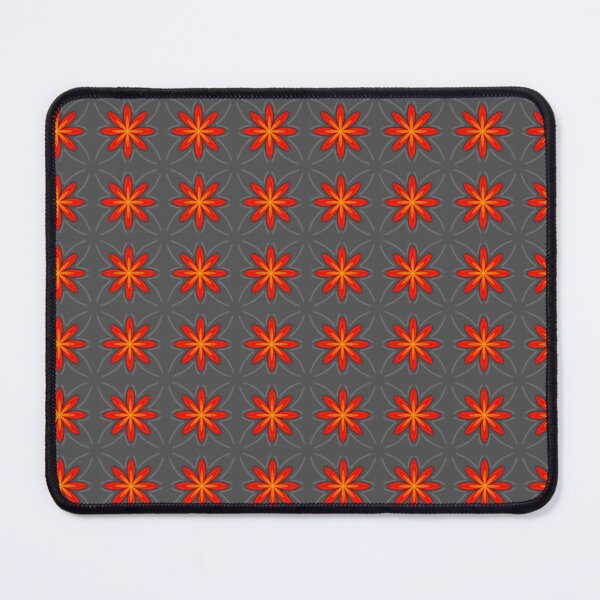 Item preview, Retro Orange Floral Seamless Pattern on Charcoal Gray designed and sold by VOYID ART STUDIO.