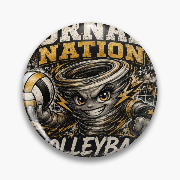Item preview, Tornado Nation volleyball-black and gold Pride designed and sold by LamesaFanShop.