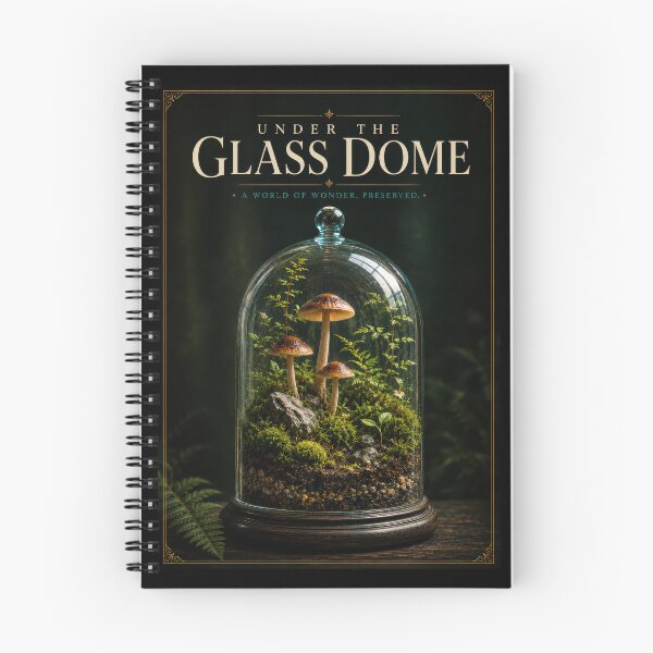 Item preview, Under the Glass Dome – Woodland Terrarium Poster  designed and sold by Sketchlegacy.