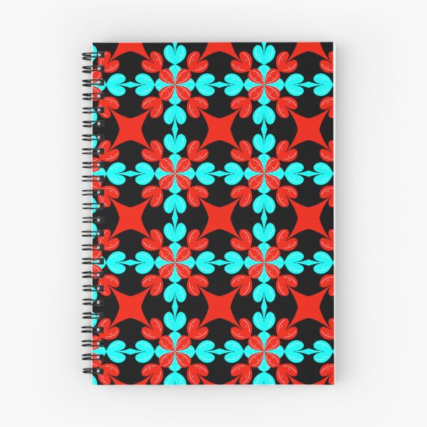 Item preview, Vibrant Red and Cyan Hearts Geometric Seamless Pattern designed and sold by VOYID ART STUDIO.