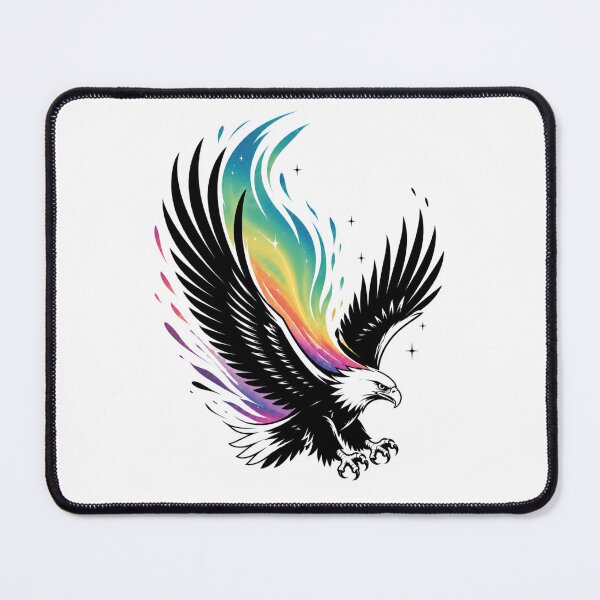 Item preview, Aurora Eagle – Majestic rainbow wings of freedom designed and sold by FusiTink.