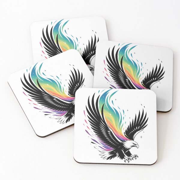 Item preview, Aurora Eagle – Majestic rainbow wings of freedom designed and sold by FusiTink.