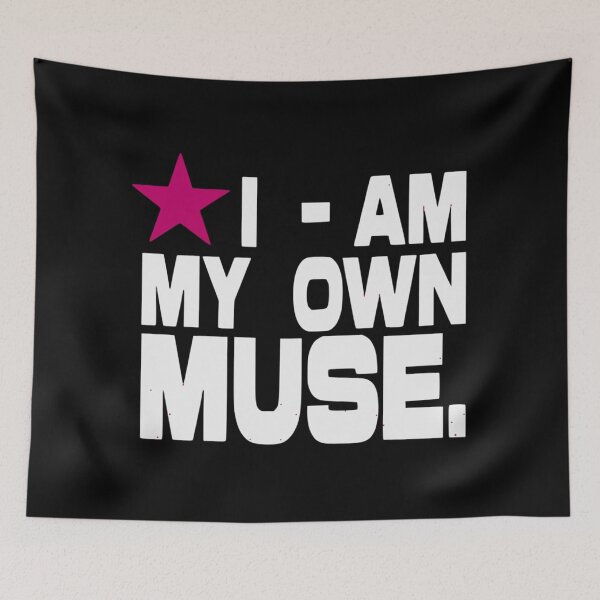 Item preview, I Am My Own Muse | Feminist Typography Quote designed and sold by destelloacido.