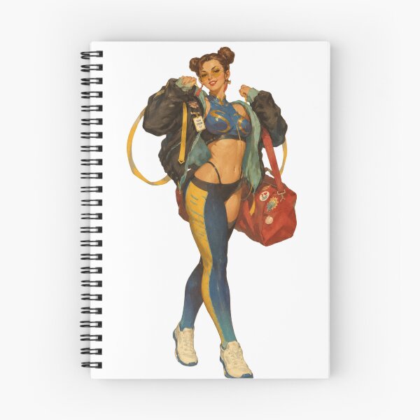 Item preview, Chun-Li Pin-Up | Retro Street Fighter Cosplay Vintage Illustration designed and sold by Cosplayvintage.