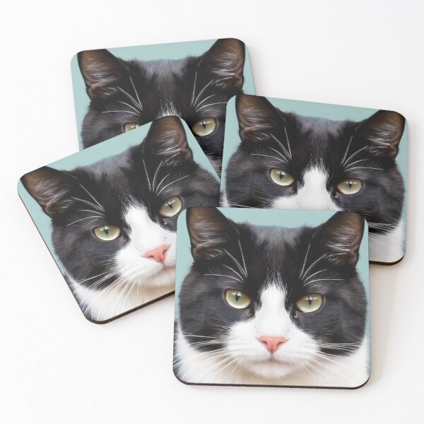 Item preview, Animals - Bicolor Cat, Modern Portrait with Amber Gaze designed and sold by World-Pets.