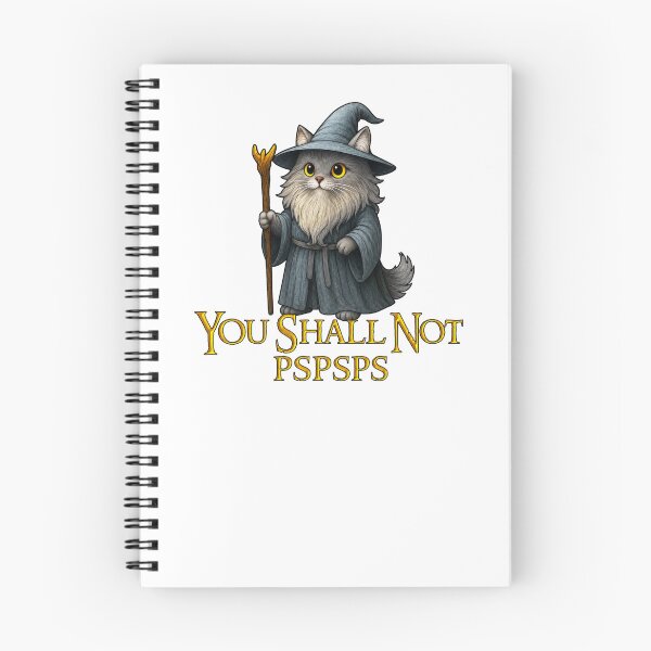 Item preview, You Shall Not Pspsps Cat Wizard designed and sold by CoquetteGoose.
