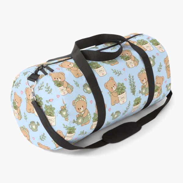 Item preview, Teddy Bear Herb Garden Kawaii Pattern designed and sold by Soft Berry Studio.