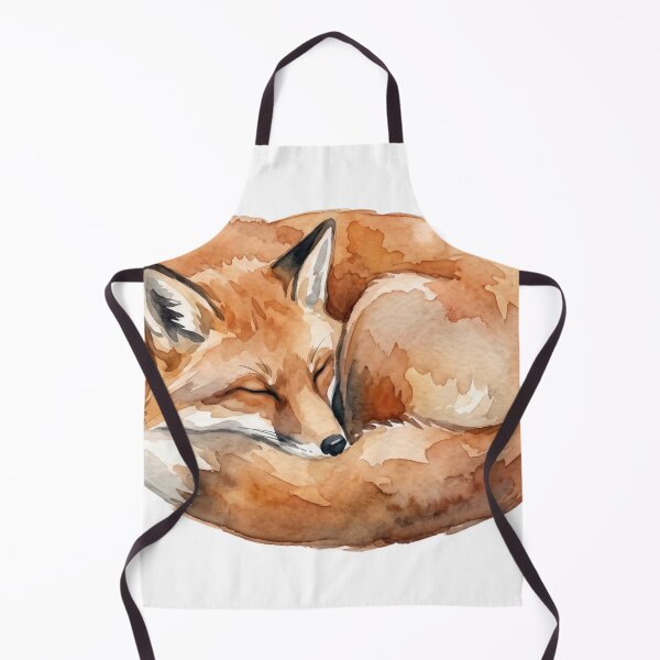 Item preview, Cozy Sleeping Autumn Red Fox Watercolor Illustration designed and sold by 0Zetgest.