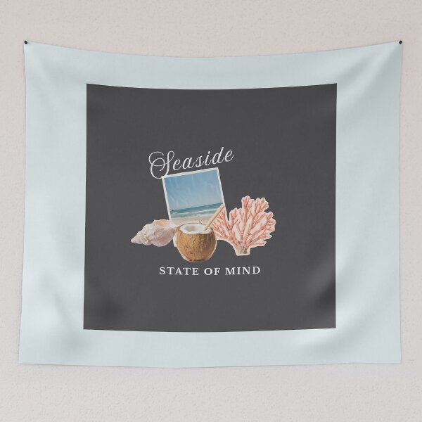 Item preview, Sea Side State of Mind | Vintage Beach Collage Aesthetic designed and sold by SMRStudio.