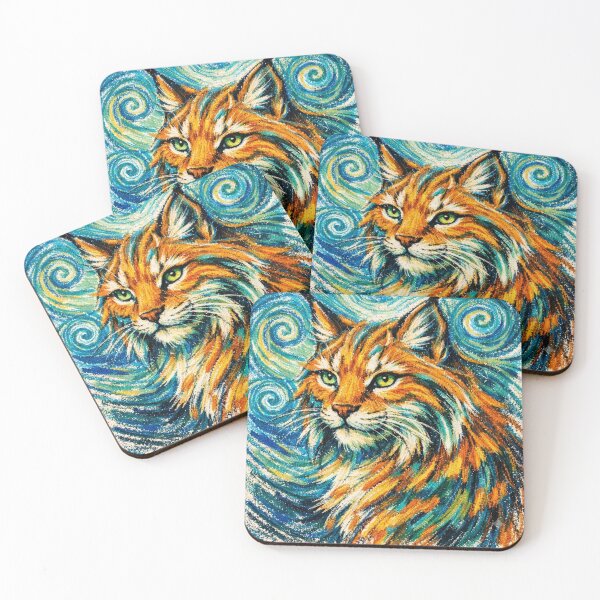 Item preview, Vibrant Lynx Artistic Portrait designed and sold by  Color & Form.
