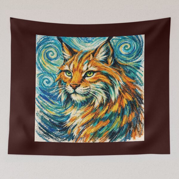 Item preview, Vibrant Lynx Artistic Portrait designed and sold by  Color & Form.