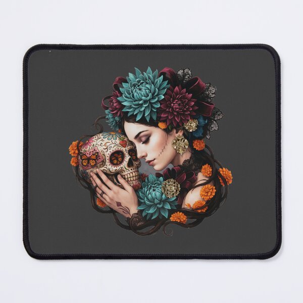 Item preview, Día de los Muertos Autumn Calavera Embrace designed and sold by MythicCotton.
