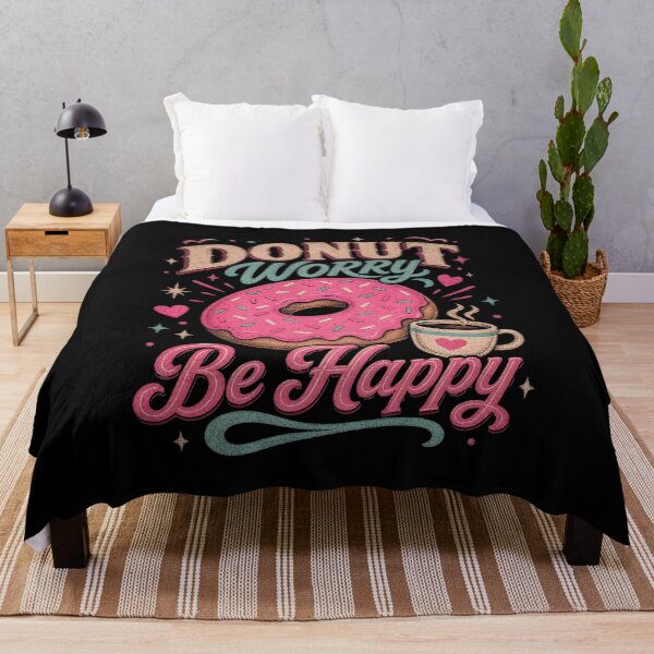 Item preview, Donut Worry Be Happy designed and sold by Birdie and Flynn.