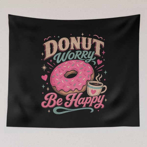 Item preview, Donut Worry Be Happy designed and sold by Birdie and Flynn.