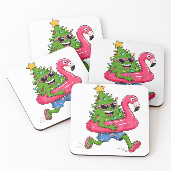 Item preview, Funny Christmas in July Shirts Christmas Tree Flamingo Float  designed and sold by Rahamkshop.