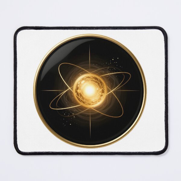 Item preview, Dark Matter | Luxury Cosmic Science Symbol | Golden Space Energy Icon designed and sold by simaso.