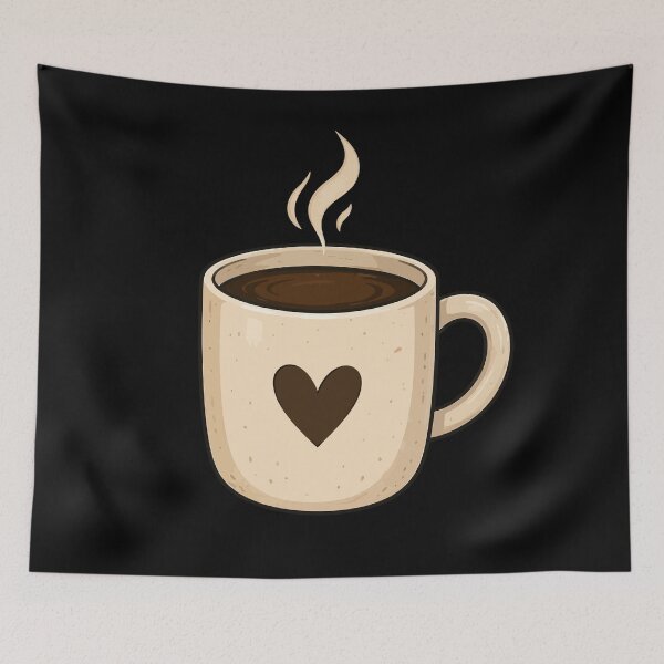Item preview, Cozy Coffee Cup Sticker | Cute Coffee Lover Design designed and sold by RidaSalArt.