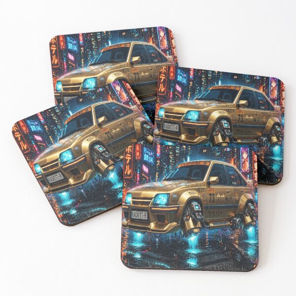 Item preview, Sci-Fi Cybernetic gold futuristic car designed and sold by JMAVILA ART.